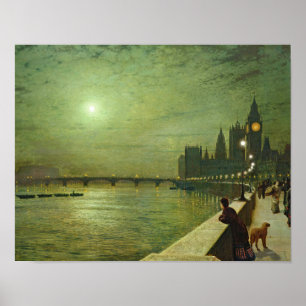 John Atkinson Grimshaw - Überlegungen zur Themse Poster