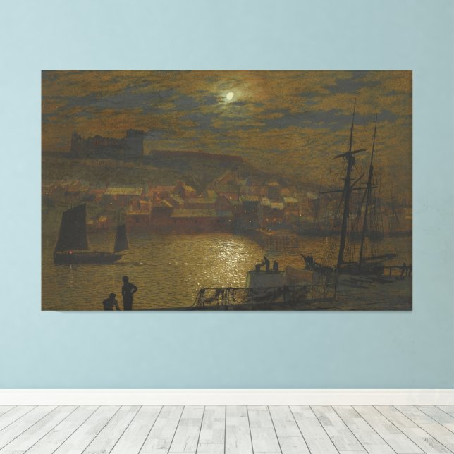 John Atkinson Grimshaw - Whitby From Scotch Head Leinwanddruck (Insitu (Holzboden))