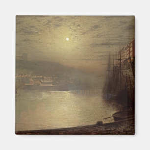 John Atkinson Grimshaw   Whitby (Öl auf Leinwand) Magnet