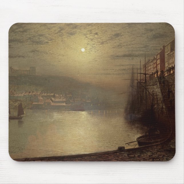 John Atkinson Grimshaw | Whitby (Öl auf Leinwand) Mousepad (Vorne)