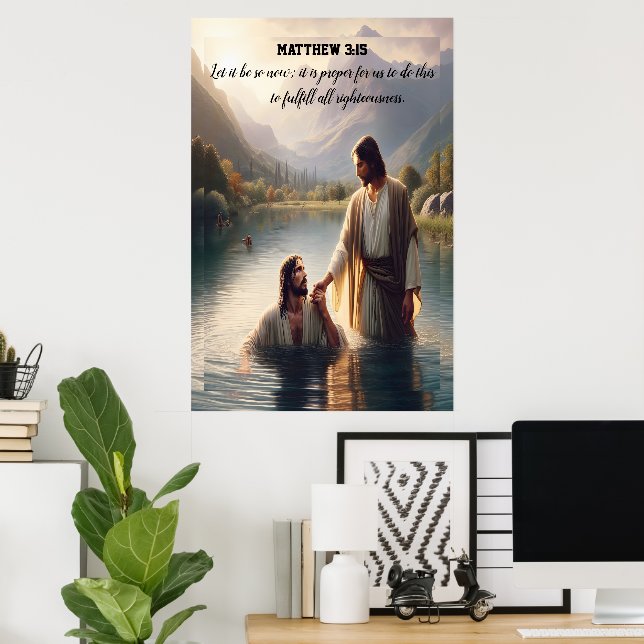 John Baptist den Herrn Jesus Christus Poster (Heimbüro)