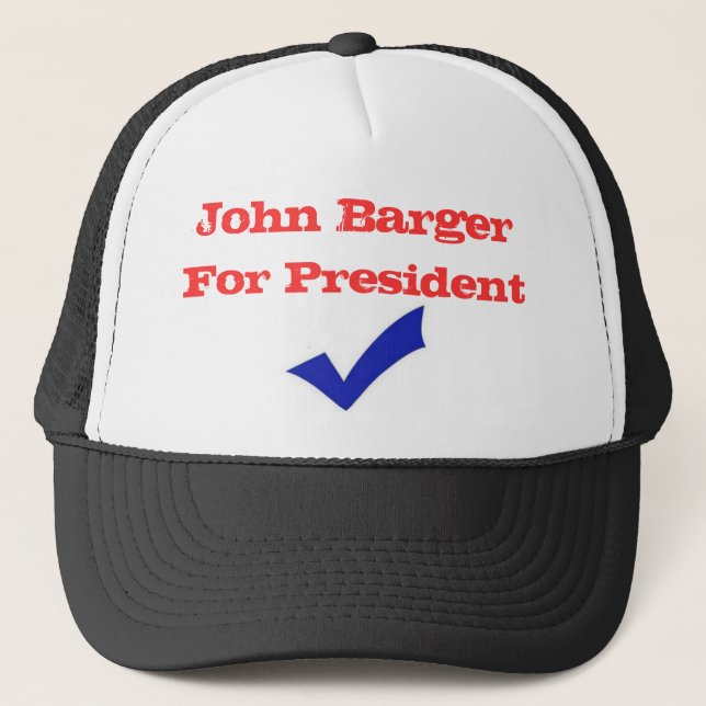 John Barger für Präsidenten Truckerkappe (Vorderseite)
