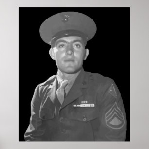 John Basilone — Ehrenmedaille des Empfängers Poster