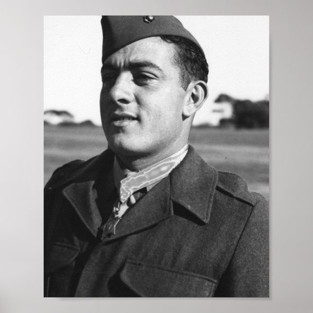 John Basilone Portrait Poster (Vorne)