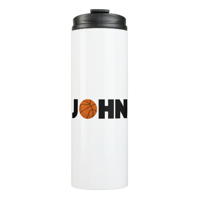 John Basketball Thermosbecher (Vorderseite)