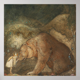 John Bauer - Arme kleine Basse Poster
