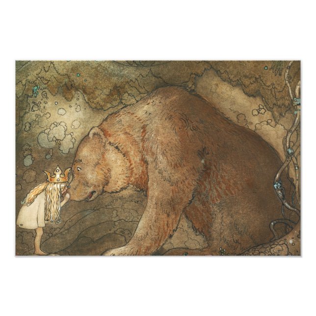 John Bauer - Arme Little Basse Fotodruck (Vorne)