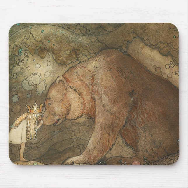 John Bauer - Arme Little Basse Mousepad (Vorne)