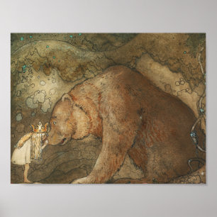 John Bauer - Arme Little Basse Poster