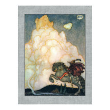 John Bauer Castle Rosy Clouds