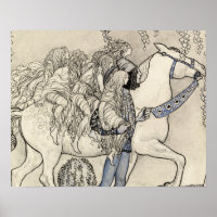 John Bauer - Das Pferd, das er im Moment geführt h