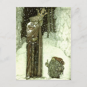 John Bauer Die Prinzessin und der Troll Postkarte