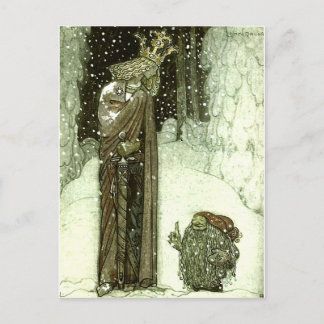 John Bauer Die Prinzessin und der Troll Postkarte