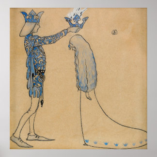 John Bauer - Goldkrone Poster