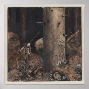 John Bauer - Im trügerischen Wald Poster