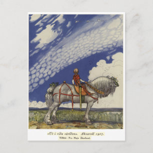 John Bauer - Into the Wide World Postkarte