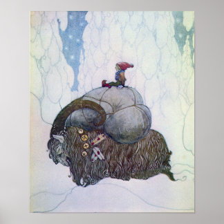 John Bauer - Julbocken Poster