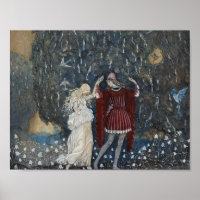 John Bauer - Lena tanzt mit dem Ritter