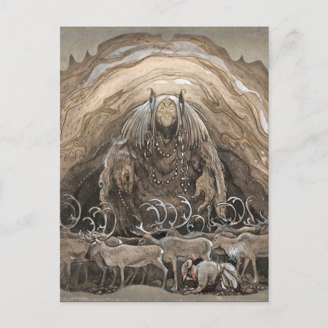 John Bauer Nilas bietet Postkarte CC0511 an (Vorderseite)