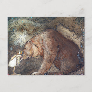 John Bauer Poor Little Basse Postkarte