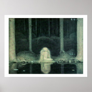 John Bauer Princess Tuvstarr sucht ihr Herz Poster