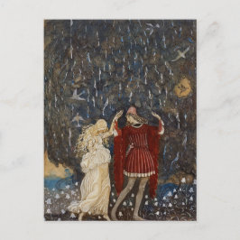 John Bauer Princess und Prince Vintag Art Postkarte