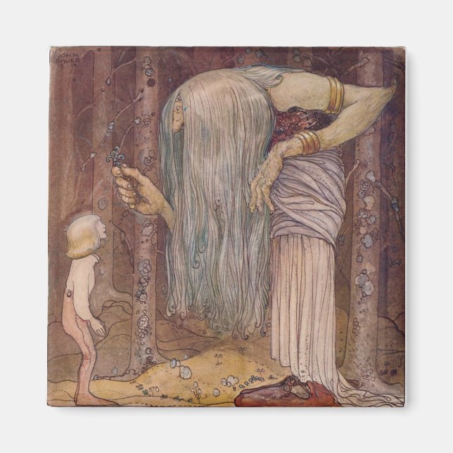 John Bauer TROLL HERB Magnet (Vorne)