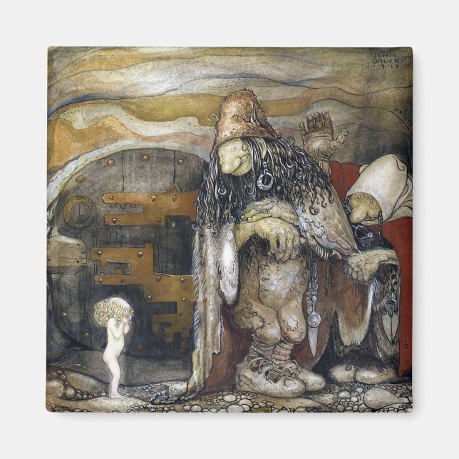 John Bauer Troll Magnet (Vorne)