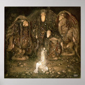 John Bauer - Troll Poster