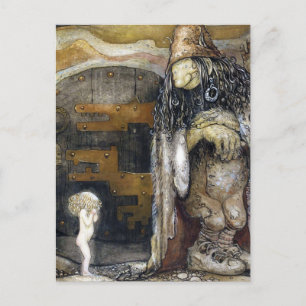 John Bauer Troll Postkarte