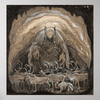 John Bauer - Vintage Märchenkunst Poster