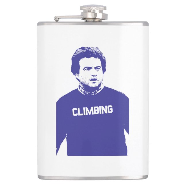 John Belushi Climbing Flachmann (Vorderseite)