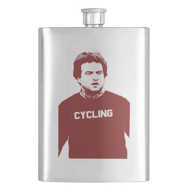John Belushi Cycling Flachmann (Vorderseite)