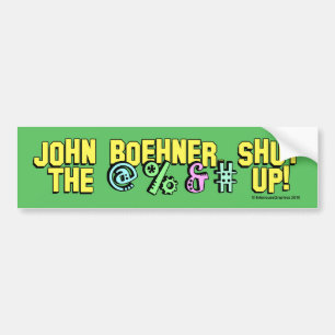 John Boehner schloss das @%&#! Autoaufkleber