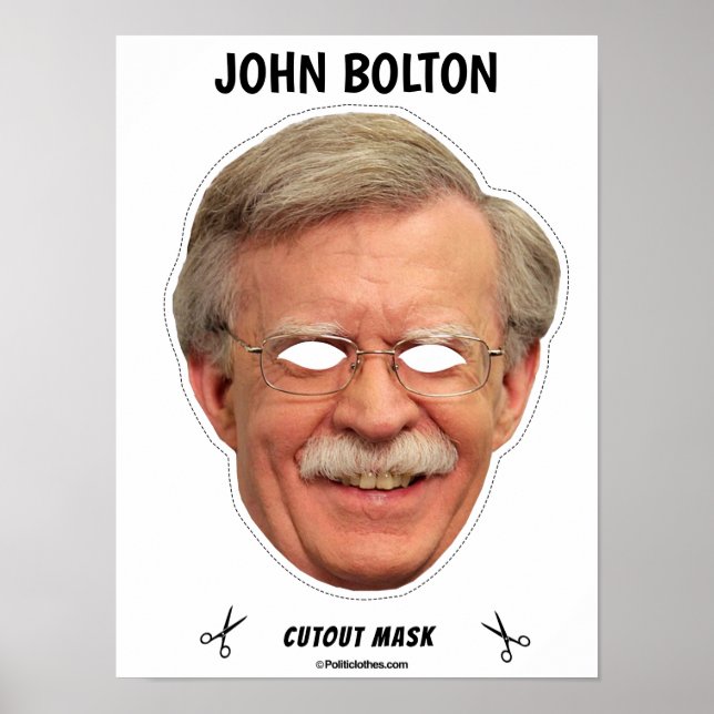 JOHN BOLTON Halloween Mask Poster (Vorne)