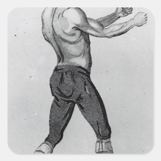 John Broughton Quadratischer Aufkleber (Vorderseite)