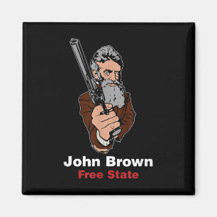 John Brown Abolitionist Bleeding Kansas Free Staat Magnet