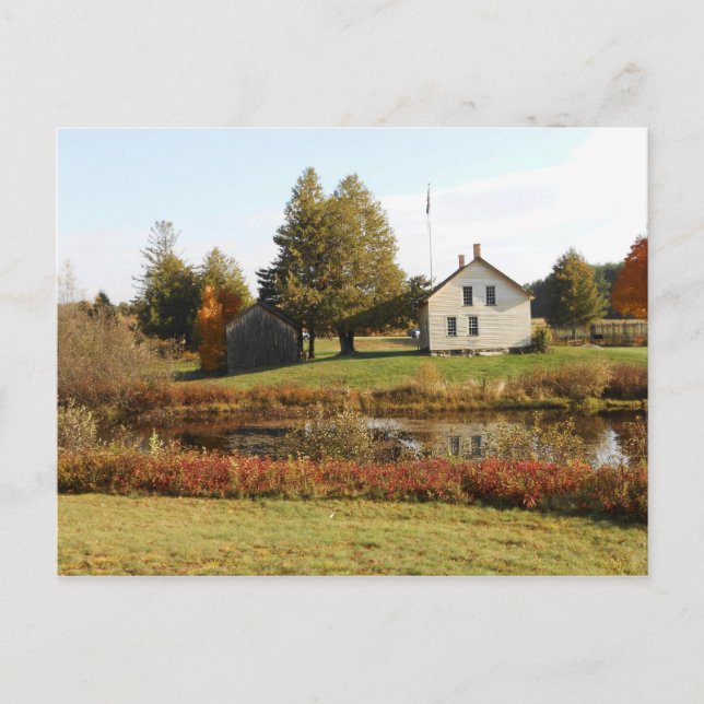 John Brown Farm Historic Adirondack Autumn Grave Postkarte (Vorderseite)