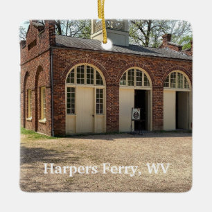 John Browns Fort in Harpers Ferry, West Virginia. Keramikornament