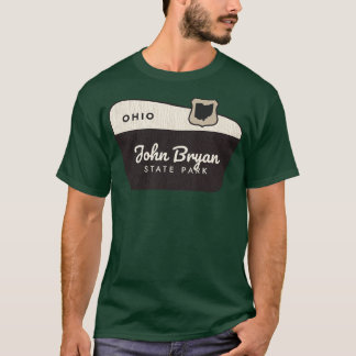 John Bryan Staat Park Ohio Begrüßungszeichen T-Shirt