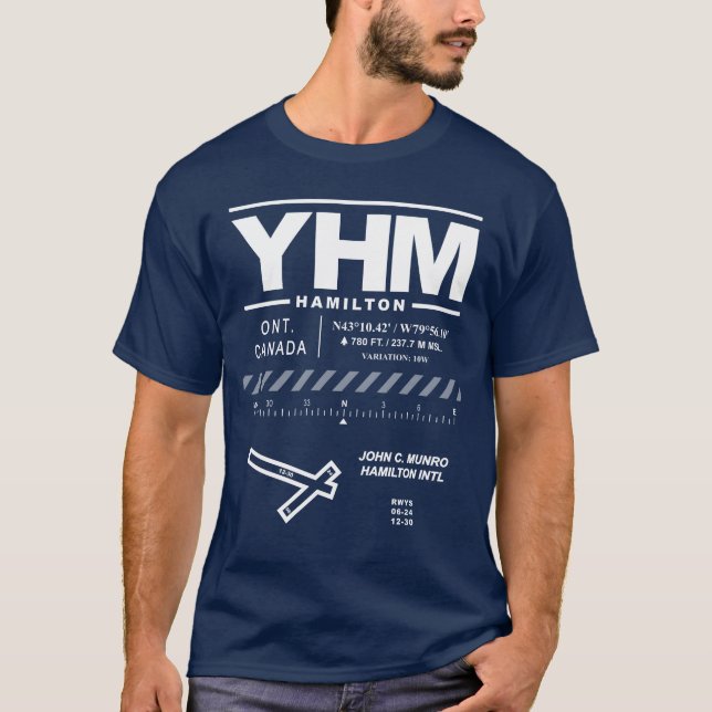 John C. Munro Hamilton Intl Airport YHM T - Shirt (Vorderseite)