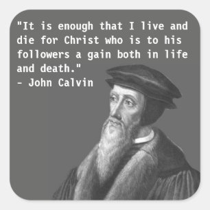 John Calvin (Leben und Tod) Aufkleber