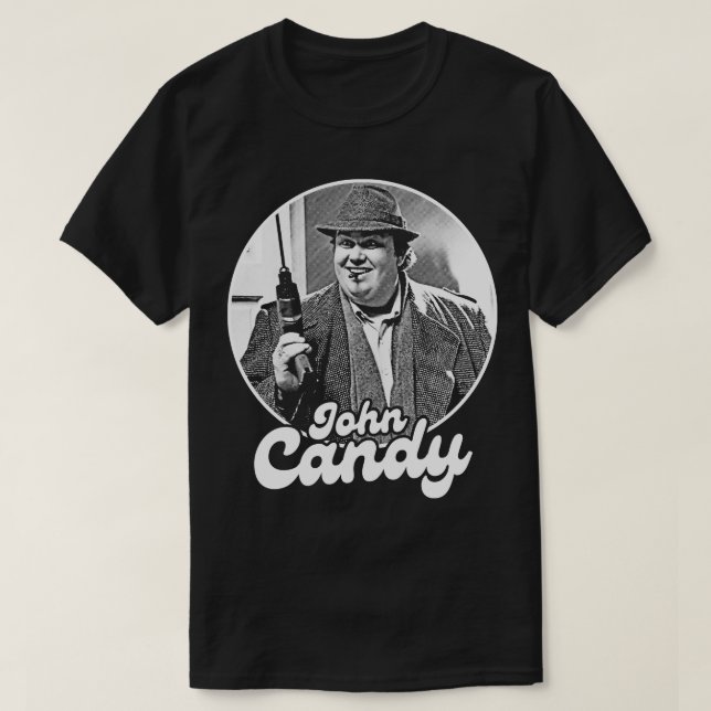 John Candy Gradients Zeichne Artwork T-Shirt (Design vorne)