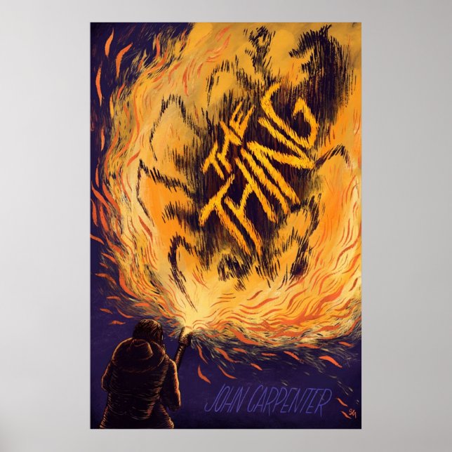 John Carpenters The Thing Poster (Vorne)