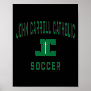 John Carroll Catholic High School Cavaliers Fußbal Poster