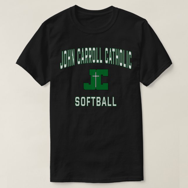 John Carroll Catholic High School Cavaliers Softba T-Shirt (Design vorne)