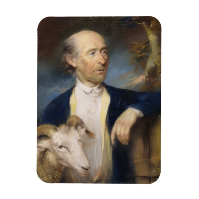 John Collins of Devizes (fl.1771-99) 1799 (pastell Magnet (Vertikal)