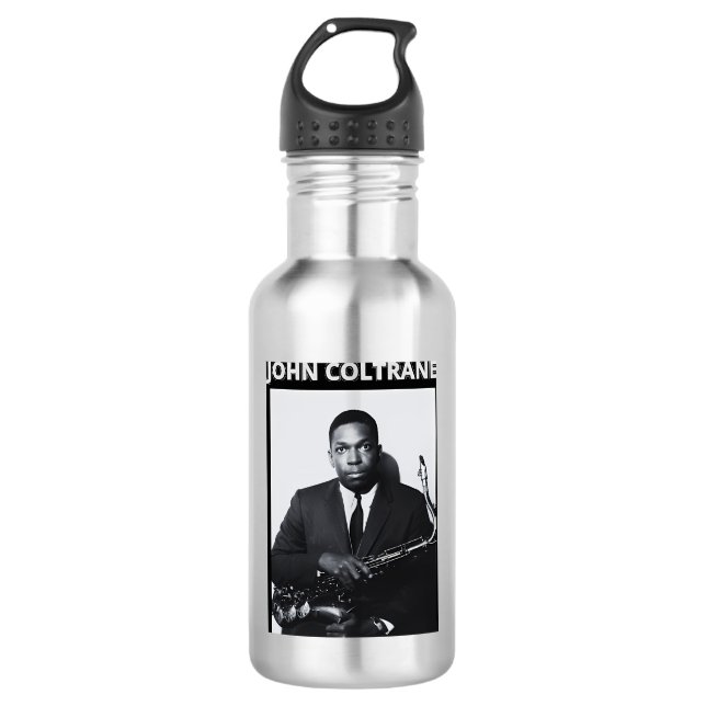 John Coltrane Edelstahlflasche (Vorderseite)