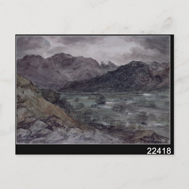John Constable | Ansicht in Borrowdale Postkarte (Vorderseite)