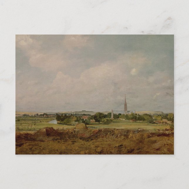 John Constable | Aussicht auf Salisbury Postkarte (Vorderseite)